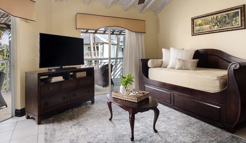 Living Area at Beaches Turks & Caicos hotel in Caribbean by Kenwood Travel