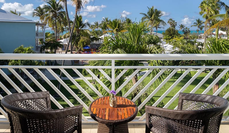 Balcony at Beaches Turks & Caicos hotel in Caribbean by Kenwood Travel