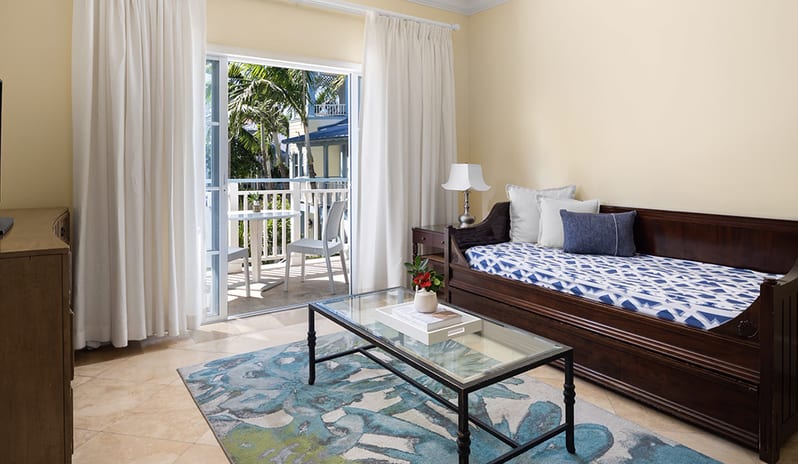 Living Area at Beaches Turks & Caicos hotel in Caribbean by Kenwood Travel