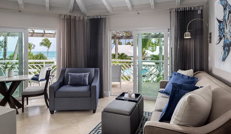 Living Area at Beaches Turks & Caicos hotel in Caribbean by Kenwood Travel