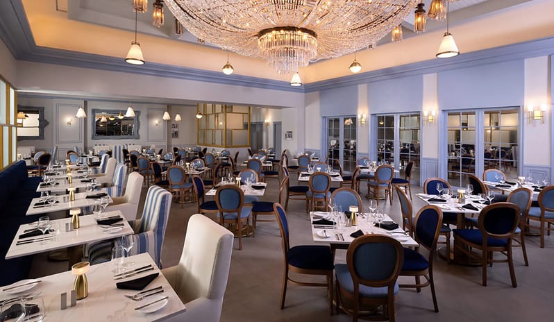 Restaurant at Sandals Royal Bahamian hotel in Caribbean by Kenwood Travel