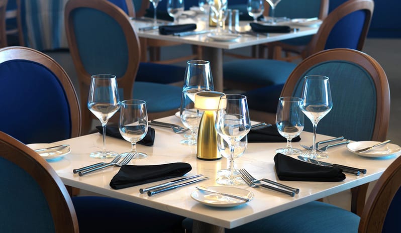 Restaurant at Sandals Royal Bahamian hotel in Caribbean by Kenwood Travel