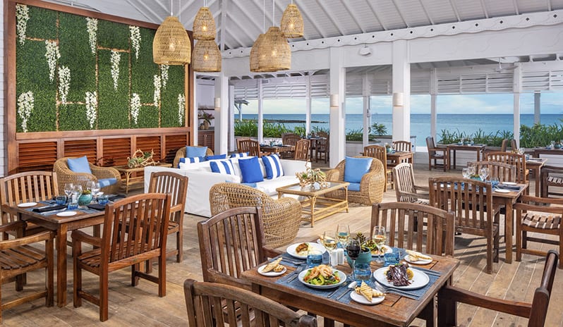 Restaurant at Sandals Royal Bahamian hotel in Caribbean by Kenwood Travel