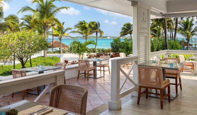 Restaurant at Sandals Royal Bahamian hotel in Caribbean by Kenwood Travel