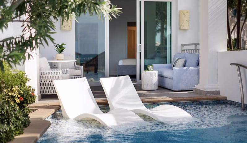 Private pool at Sandals Royal Bahamian hotel in Caribbean by Kenwood Travel