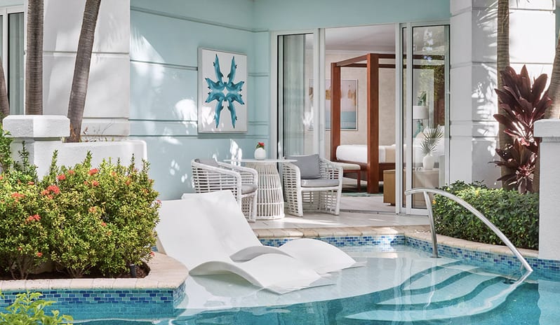 Crystal Lagoon Zen Butler Suite at Sandals Royal Bahamian hotel in Caribbean by Kenwood Travel