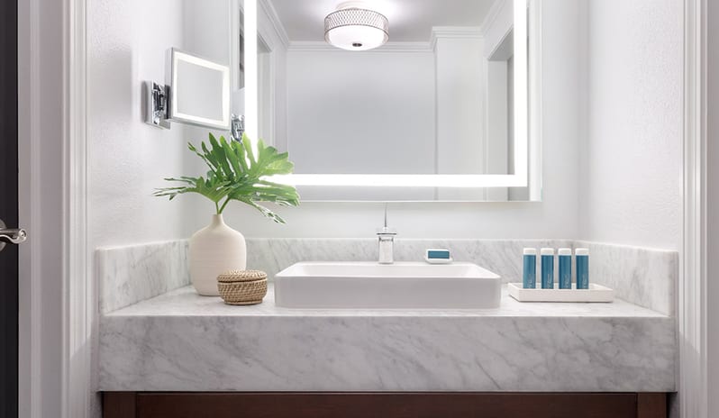 Bathroom at Sandals Royal Bahamian hotel in Caribbean by Kenwood Travel