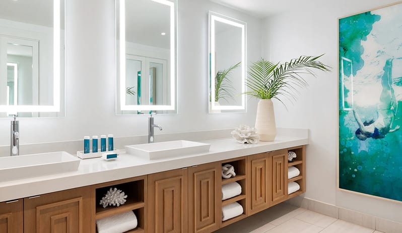 Bathroom at Sandals Royal Bahamian hotel in Caribbean by Kenwood Travel