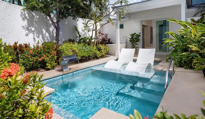 Private Pool at Sandals Royal Bahamian hotel in Caribbean by Kenwood Travel