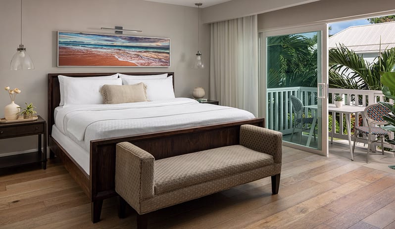 Bedroom at Sandals Royal Bahamian hotel in Caribbean by Kenwood Travel