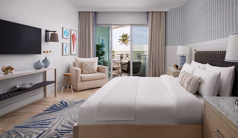 Bedroom at Sandals Royal Bahamian hotel in Caribbean by Kenwood Travel