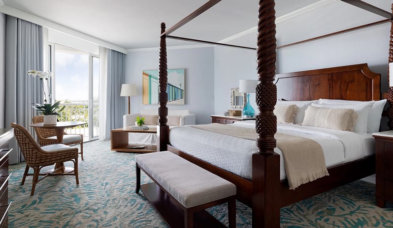 Bedroom at Sandals Royal Bahamian hotel in Caribbean by Kenwood Travel