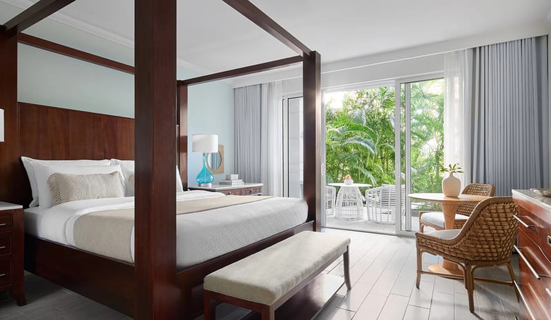 Bedroom at Sandals Royal Bahamian hotel in Caribbean by Kenwood Travel