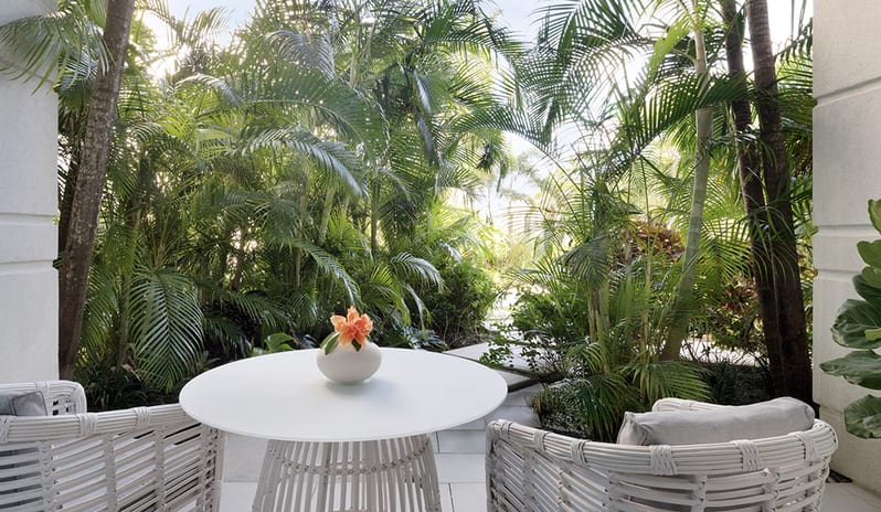 Garden at Sandals Royal Bahamian hotel in Caribbean by Kenwood Travel