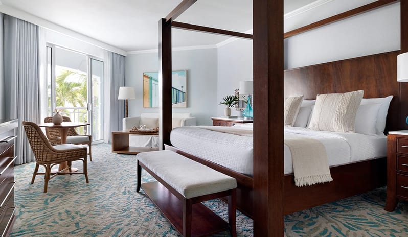 Bedroom at Sandals Royal Bahamian hotel in Caribbean by Kenwood Travel