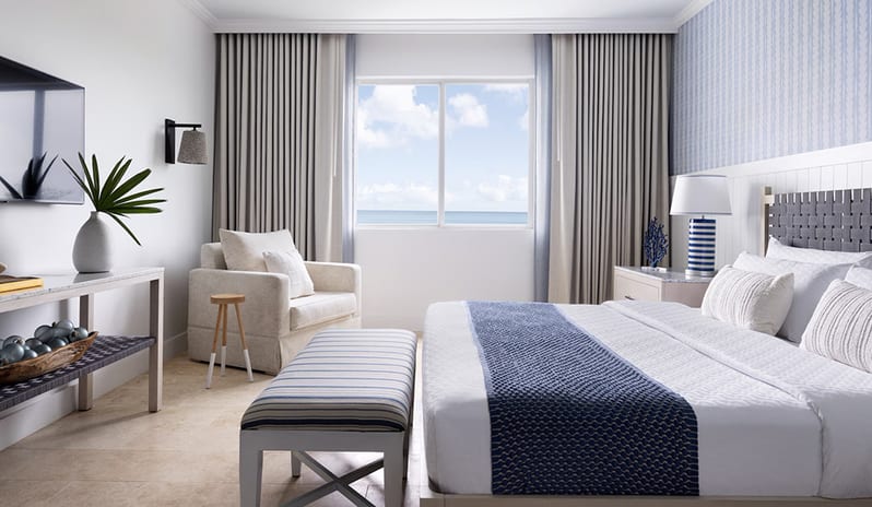 Bedroom at Sandals Royal Bahamian hotel in Caribbean by Kenwood Travel