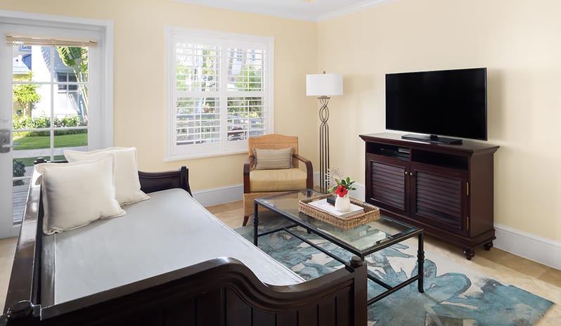 Living Area at Beaches Turks & Caicos hotel in Caribbean by Kenwood Travel