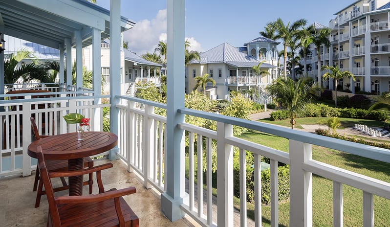 Balcony at Beaches Turks & Caicos hotel in Caribbean by Kenwood Travel