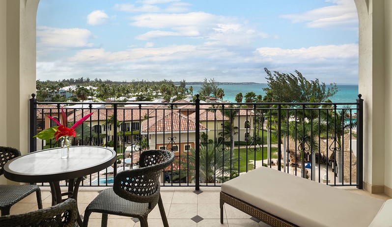 Balcony at Beaches Turks & Caicos hotel in Caribbean by Kenwood Travel