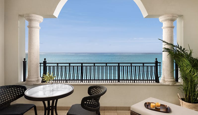 Balcony sea view at Beaches Turks & Caicos hotel in Caribbean by Kenwood Travel
