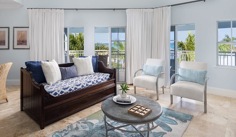 Living Area at Beaches Turks & Caicos hotel in Caribbean by Kenwood Travel
