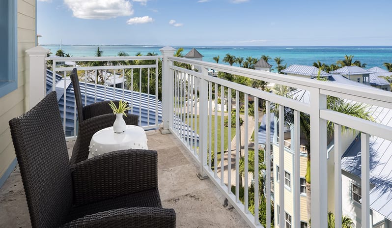 Balcony at Beaches Turks & Caicos hotel in Caribbean by Kenwood Travel