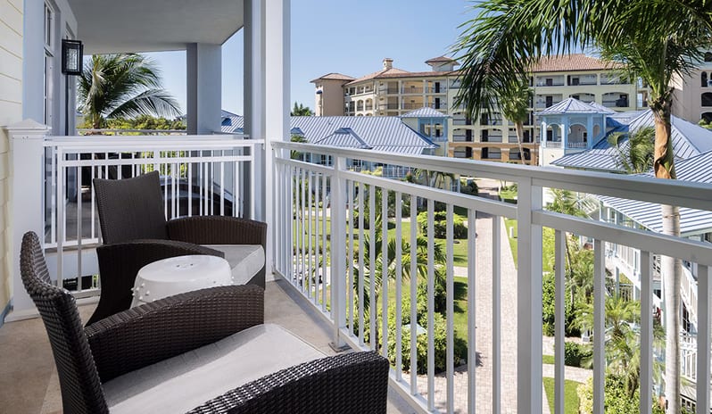 Balcony at Beaches Turks & Caicos hotel in Caribbean by Kenwood Travel