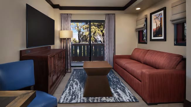Living Area View at Disney's Wilderness Lodge by Kenwood Travel