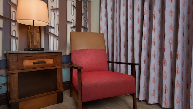 Fireworks View Fireworks View Seating Area with Cushioned Armchair  at Disney's Wilderness Lodge by Kenwood Travel