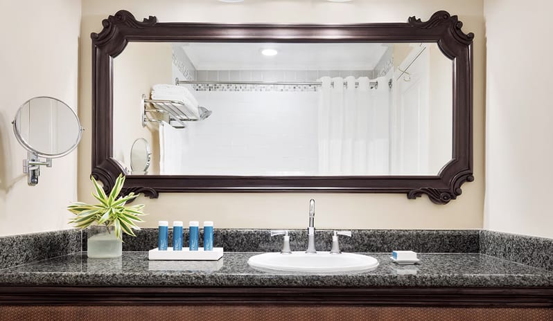 bathroom at Sandals Ochi hotel in Jamaica by Kenwood Travel