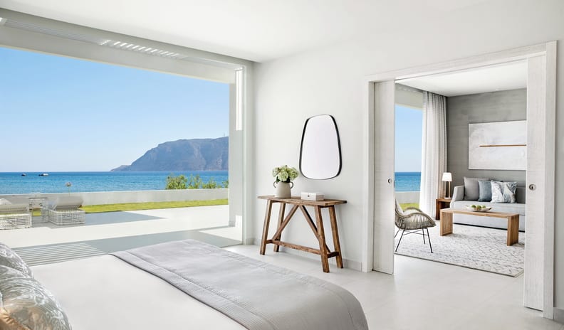 bedroom at Ikos Aria hotel in Europe by Kenwood Travel