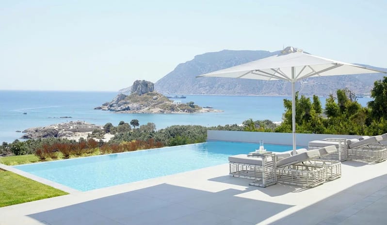 Private Pool at Ikos Aria hotel in Europe by Kenwood Travel