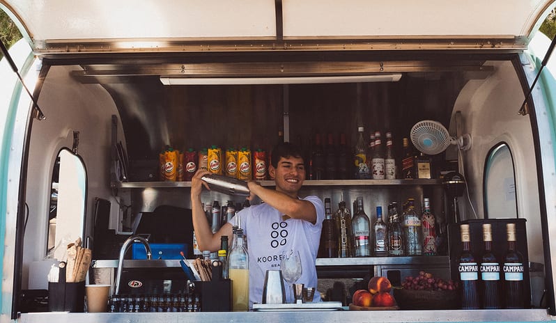 Ammos | Beach Canteen Seaside Food Truck with Relaxing Beach Lounge at Domes Aulūs Elounda by Kenwood Travel