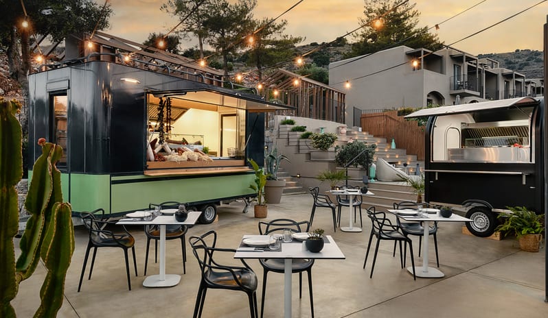 Amphiteátro|The Spiritzeria Open-Air Dining Experience at Domes Aulūs Elounda by Kenwood Travel