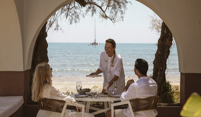 Meze Means To Share Restaurant with Mediterranean Sea View at Domes Aulūs Zante by Kenwood Travel