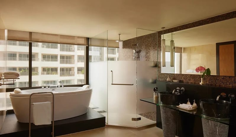 Bathroom View at Banyan Tree Bangkok Hotel in Thailand by Kenwood Travel