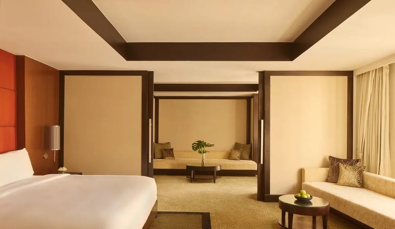 Bedroom Right Side View at Banyan Tree Bangkok Hotel in Thailand by Kenwood Travel