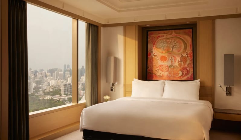 Bedroom at Banyan Tree Bangkok Hotel in Thailand by Kenwood Travel