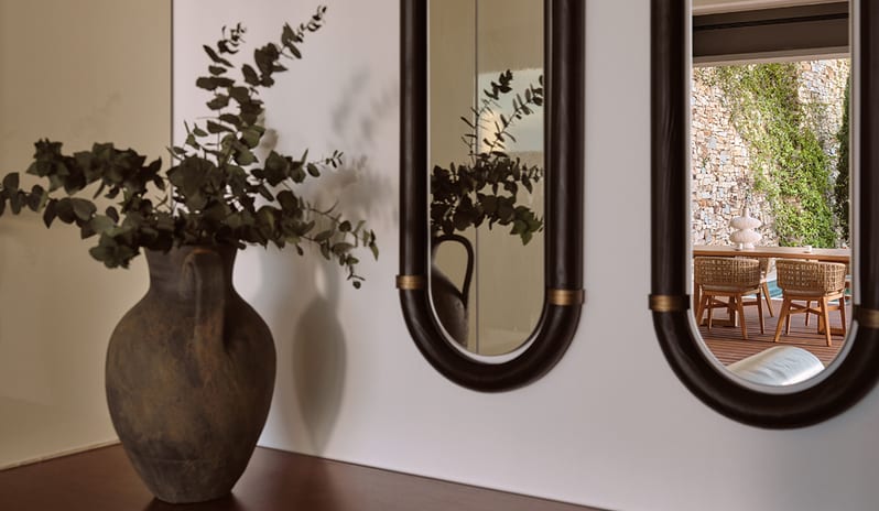 FlowerPot With Mirror at Lesante Blu Hotel in Europe by Kenwood Travel