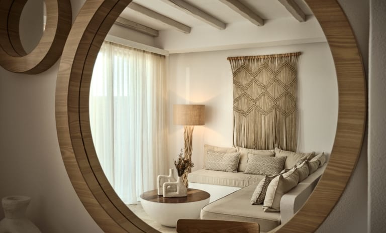 Bedroom Mirror View at Lesante Cape Hotel in Europe by Kenwood Travel