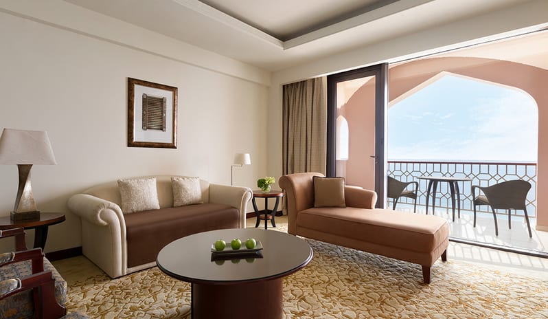 Living Area View at Al Husn Hotel in Middle East Holiday by Kenwood Travel