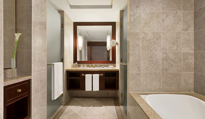 Bathroom at Al Husn Hotel in Middle East Holiday by Kenwood Travel