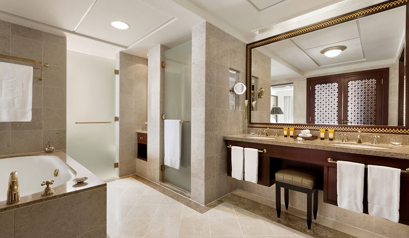 Bathroom at Al Husn Hotel in Middle East Holiday by Kenwood Travel