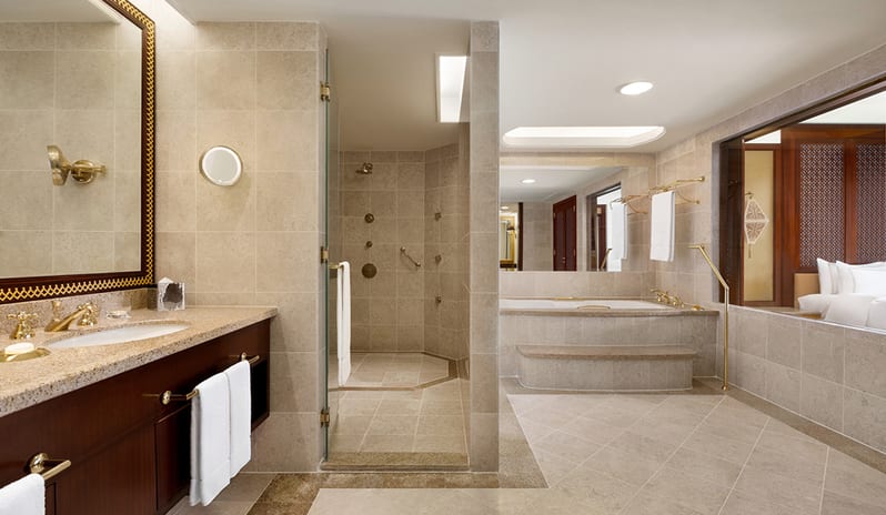 Bathroom at Al Husn Hotel in Middle East Holiday by Kenwood Travel