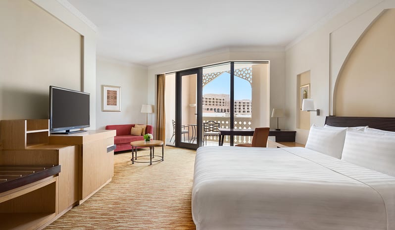 Bedroom at Hilton Muscat Al Bandar Hotel in Middle East Holiday by Kenwood Travel