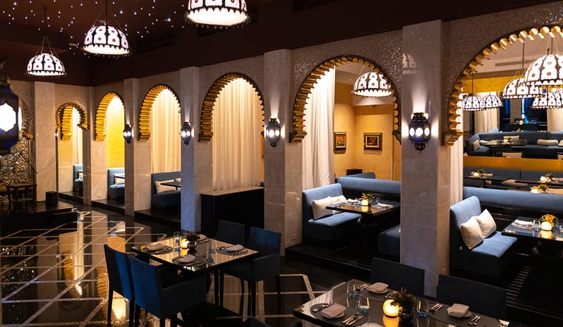 Restaurant at Al Husn Hotel in Middle East Holiday by Kenwood Travel