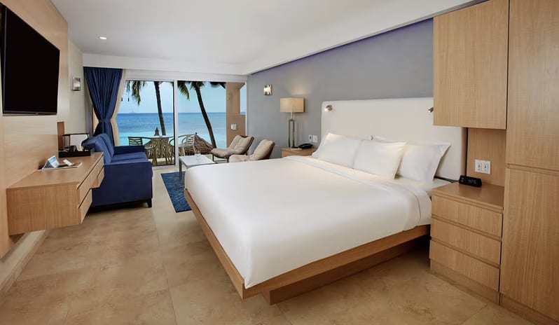 Bedroom at Tamarijn Aruba All Inclusive Resor in Caribbean Holiday by Kenwood Travel
