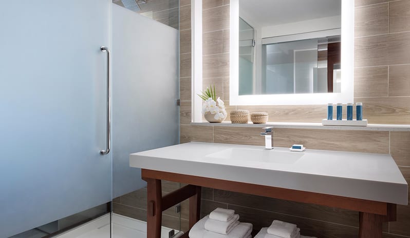Bathroom at Sandals Royal Curacao hotel in Caribbean by Kenwood Travel