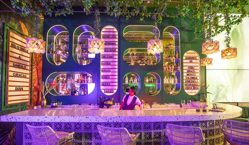 Restaurant at Sandals Royal Curacao hotel in Caribbean by Kenwood Travel