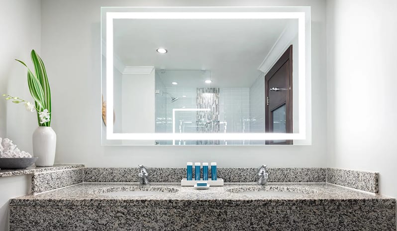 Bathroom at Sandals Grande St Lucian hotel in Caribbean by Kenwood Travel